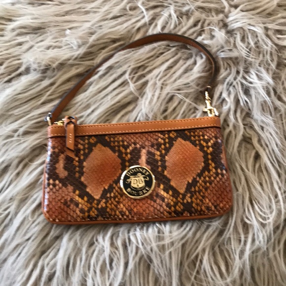 Dooney & Bourke Handbags - Downey & Bourne Clutch - snake skin (New) Dooney & Bourke Handbags - Downey & Bourne Clutch - snake skin (New)